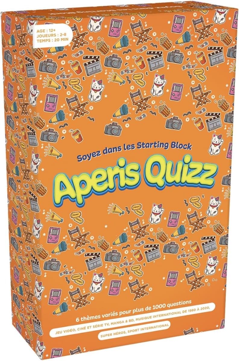 Aperitief Spel - Quiz Spel - Gezelligheid Spel - Franse Vragen - 26.5x16.5x5cm — afbeelding 1