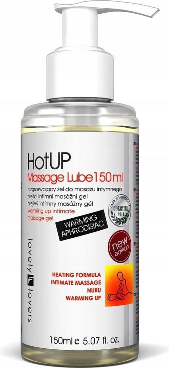 HotUp Massage Lube verwarmende intieme massage gel 150ml — afbeelding 1