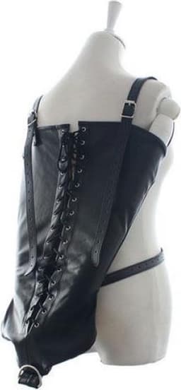 Kunstleren Armbinders - Zwart — thumbnail 3