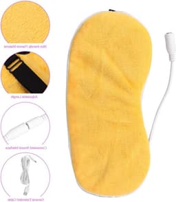Verwarmd Oogmasker met USB, Draagbaar Stoommasker voor Ontspanning, Oogmassage en Vermindering van Blefaritis, Droge Ogen en Stress tijdens Reizen — thumbnail 2