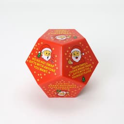 Kerstmis Dobbelspel - Kerstman Dobbelsteen - Feestelijke Spelletjes - Interactief Entertainment - 7.8x7.8x6.5 cm - Enkel kenmerk — thumbnail 4