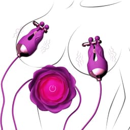 Oneay Seksspeeltje voor vrouwen – Tepelstimulator: 11 instelbare vibratiestanden, oplaadbare vibrerende tepelklemmen, een seksspeeltje voor volwassenen, ontworpen voor stellen en BDSM-seksplezier. — thumbnail 1