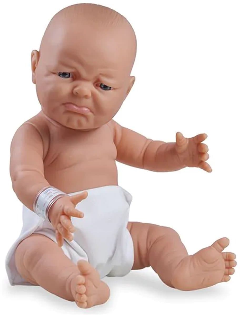 Babypop 45 cm meisje Mila verdrietig - The Doll Factory - vanaf 3 jaar — afbeelding 1