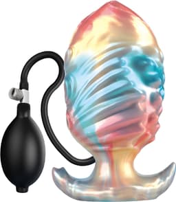 Power Monsters - Ebon Leviathan - Opblaasbare Buttplug - 18 cm - Multicolour — thumbnail 7