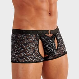 WOH heren microfiber trunk string pure seduction zwart — thumbnail 4