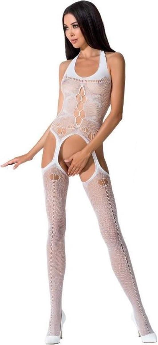 PASSION WOMAN BODYSTOCKINGS | Passion Woman Bs059 Bodystocking White One Size — afbeelding 1