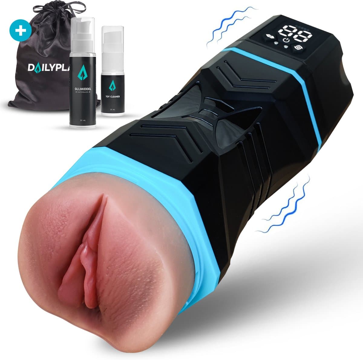 DailyPlay Automatische Masturbator voor Man – Electrisch - Pocket Pussy - Blowjob Simulator - Kunst Vagina – Sex Toys Mannen – Nep Kut — afbeelding 1