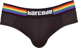 Barcode Berlin Backless Brief Pride Black - MAAT XL - Erotisch Heren Ondergoed - Slip voor Man - Sexy mannen Slip — thumbnail 4