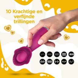 PureVibe® SoftSwirl Unieke Clitoris Massager en Stimulator - Vibrator - Vibrators voor Vrouwen - Fluisterstil & Discreet - Erotiek Sex Toys voor koppels - Vibromasseur Homme & Femme - Roze — thumbnail 5