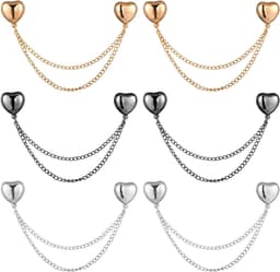6st Magnetische Kledingspelden, Multifunctionele Sterke Magneetspeld voor Het Bevestigen van de Zoom van Kleding Lange Broekspijpen Mouwen van Shirts(Hartstijl) — thumbnail 1