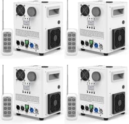 Pyrotechnische machines, 4 witte DMX Cold Spark-machines met weerstandsverwarming voor feesten, Kerstmis, DJ, bruiloften, sportevenementen — thumbnail 4