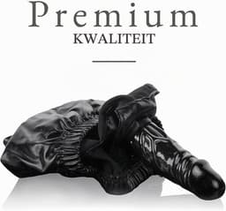 Slip met interne dildo – Zwart S/M – Dildo 11 cm ⌀2,6 cm – Rekbaar tot 52 cm – Vrouwelijke keuschheidsgordel & controle FOPS A45-1 — thumbnail 4