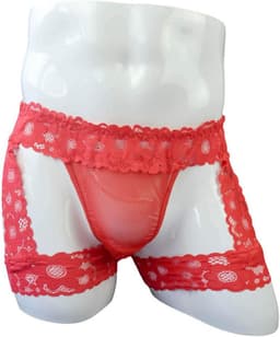Heren String met Jarretelband en Kant - Sexy Ondergoed Slip — thumbnail 3
