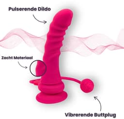 VIVIDIA Pink Bloom™ – Verstelbaar Strapon Harnas met Premium Vibrerende Voorbinddildo & Trillende Buttplug – Inclusief App voor Controle & Glijmiddel Sample – Voorbind Dildo Set voor Koppels — thumbnail 11