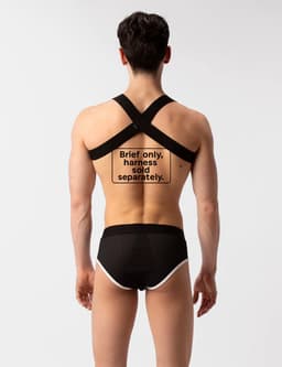 Barcode Berlin Mesh Brief Sicile Black-White - MAAT L - Erotisch Heren Ondergoed - Slip voor Man - Sexy mannen Slip — thumbnail 3