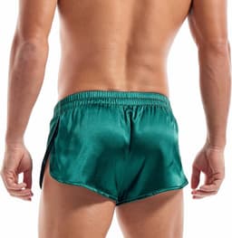 Sexy Satijnen Boxershorts Heren Met Ingebouwde Zak - Comfortabel Ondergoed — thumbnail 1