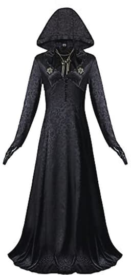 Vampire Madam Gothic Kostuum met Kap voor Dames - Cosplay Outfit voor Halloween en Carnaval — thumbnail 1