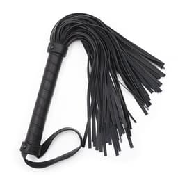 Paardrijzweep - Leren zweep - Seksspeeltje voor volwassenen - Seksspeeltje - Spel voor volwassenen - Unisex - Geschikt voor rollenspellen - Zwart - 42 cm — thumbnail 1