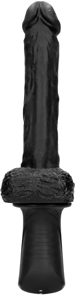 Hand Held Liquid Silicone Vibrating and Thrusting Sex Machine - Black — thumbnail 6