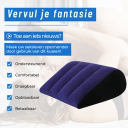 Heuts Goods Sex Kussen® - Sex Kussen - Triangle - Sex Meubel - Sex Pillow - Seksspeeltjes voor koppel - Opblaasbaar Seks Kussen - Voor Mannen & Vrouwen - Seksspeeltjes — thumbnail 2