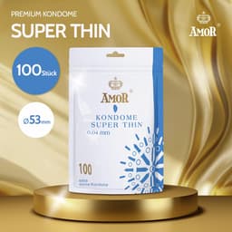 AMOR premium Thin Condooms, extra dunne, 0.04 mm, Ø 53 mm, 100 stuks — thumbnail 2