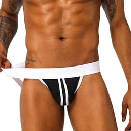 Jockstrap heren 2-pack - gestreepte katoen - comfortabele ondersteuning - ideaal voor dagelijks gebruik - ShopVlot — thumbnail 4