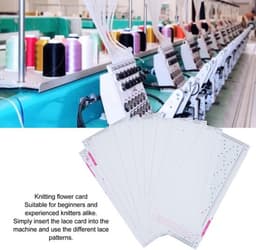 Punching Cards Set - 10 Stuks - Professionele Plastic Kaarten - Voor Silver Reed Breimachine - Gebruiksvriendelijk - 10 Patronen - Breipatroonkaarten — thumbnail 3