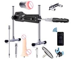 HOB Sex Machine - incl. Toys - Fuck Machine - Met App en Afstandbediening - In Hoogte Verstelbaar - Stotende Dildo - Voor Mannen en Vrouwen - Neukmachine