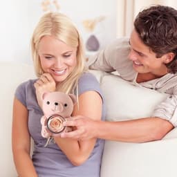 Romantische teddybeer met geconserveerde roos en hartvormige halsketting - Perfect cadeau voor Valentijnsdag, Moederdag en bruiloften — thumbnail 3