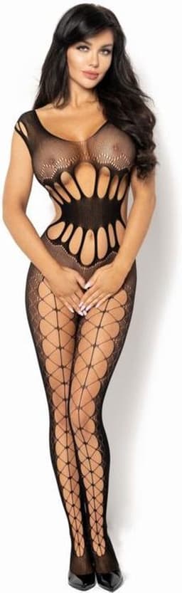 Beauty Night Etain bodystocking zwart S/L S t/m L — thumbnail 1