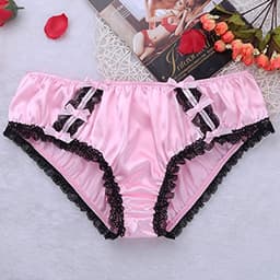 iiniim Herenslips Satijnen Tanga Sissy Slipje Mannen Bikini Slips Lingerie Erotisch Ondergoed Onderbroek M-XL — thumbnail 4