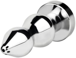 Kiotos - Holle Penisplug - Holle Dilator - Met Holle Geribbelde Buttplug - Ass Lock - RVS — thumbnail 5