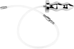 Kiotos - Holle Penisplug - Holle Dilator - Met Holle Geribbelde Buttplug - Ass Lock - RVS — thumbnail 3