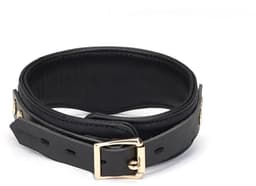 Liebe Seele - Demon's Kiss - Curved Collar Met Leash - Luxe En exclusief ontwerp - Zwart/Goud — thumbnail 4