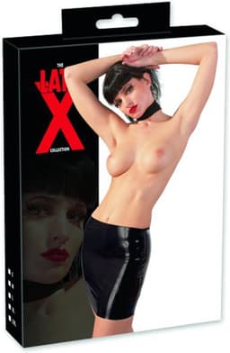 LateX – Latex Rok Korte Variant met Strakke Pasvorm voor Geile Uitstraling Maat XL - Zwart — thumbnail 9