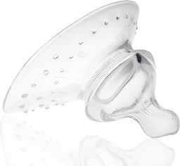 Siliconen Borstvoeding Tepelschild - Siliconen Borstvoeding Nipple Shield - Comfortabel en Pijnloos Borstvoeding Geven - Handsfree Borstvoedingservaring - Zacht Silicone met Verlengde Tepel — thumbnail 1