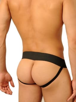 Leren jockstrap zwart maat small — thumbnail 2