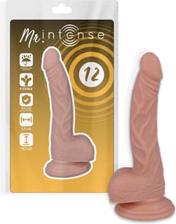 Mr Intense nr. 12 - Dildo - Realistisch - HypoAllergeen - 18,2cm lang - 2,5cm diameter - Flesh (Blank) — thumbnail 2