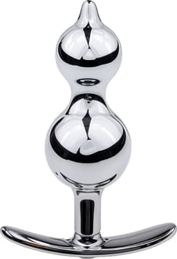 Cupitoys® Metalen buttplug - Zilver - Diamant paars - Anker - Beads - Sex toys voor vrouwen - Sex toys voor mannen - Buttplugs — thumbnail 6