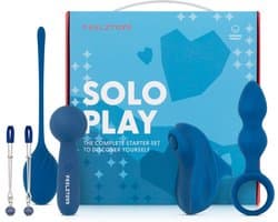 FeelzToys - Solo Play - Starterskit - Dildo - Vibrator - Stimulator - Sex Toys Voor Mannen En Vrouwen - Seksspeeltjes - Opwinding - Erectie - Blauw