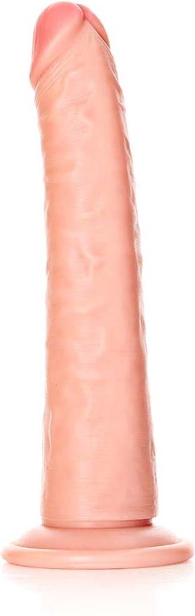 Shots - RealRock Slanke Realistische Dildo met Zuignap - 20,5 cm flesh — afbeelding 1