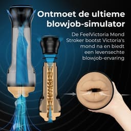 Kiiroo PowerBlow met Victoria Mouth - Automatische Blowjob Masturbator voor Man - Connect met Adult Content voor een Interactieve Ervaring via FeelMe AI - Instelbare Intensiteit — thumbnail 4