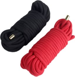 Banoch | Bondagetouw extra zacht 10 meter rood & zwart in opbergtas — thumbnail 15