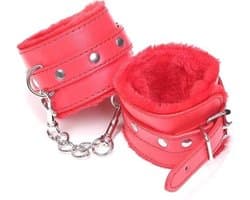 Bondage toys - sexy zachte handboeien - enkelboeien - Volwassenen - seksspeeltjes - bondage - boeienset voor handen en enkel. kleur rood