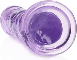 RealRock by Shots Rechtdoor Realistische Dildo met Zuignap - 7'' / 18 - Paars - 18 cm — thumbnail 5