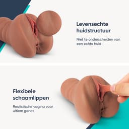 DailyPlay Pocket Pussy voor Man - 2 in 1 – Masturbator met Billen en Kunst Vagina – Sex Toys Mannen en Koppels – Nep Kut — thumbnail 8