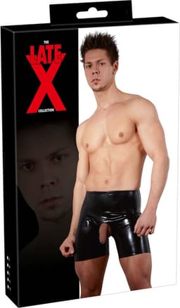 Mannen Latex Broek zwart L — thumbnail 3