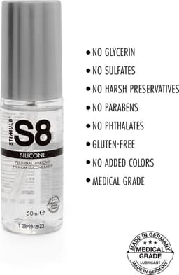 Stimul8 S8 - S8 Premium Silicone Lube 50ml - Lubricants Silicone based Origineel 50 — thumbnail 4