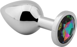 Banoch - Buttplug Aurora Rainbow Large - Metalen buttplug - Diamant steen - Regenboog — thumbnail 1