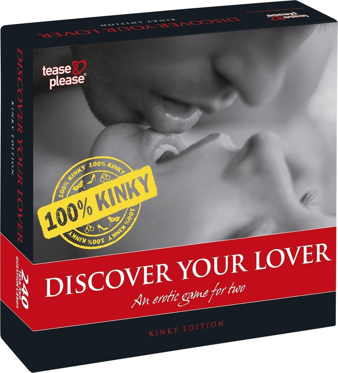 Tease & Please Discover Your Lover 100% Kinky - Rood - Erotisch Bordspel — afbeelding 1